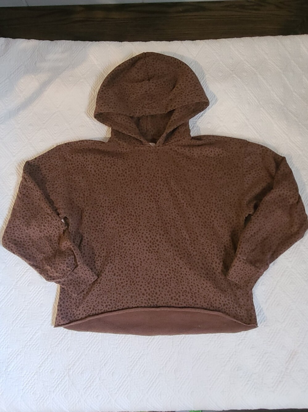 ABERCROMBIE & FITCH_ Soft A&F Collection Leopard Semi-Cropped Hoodie